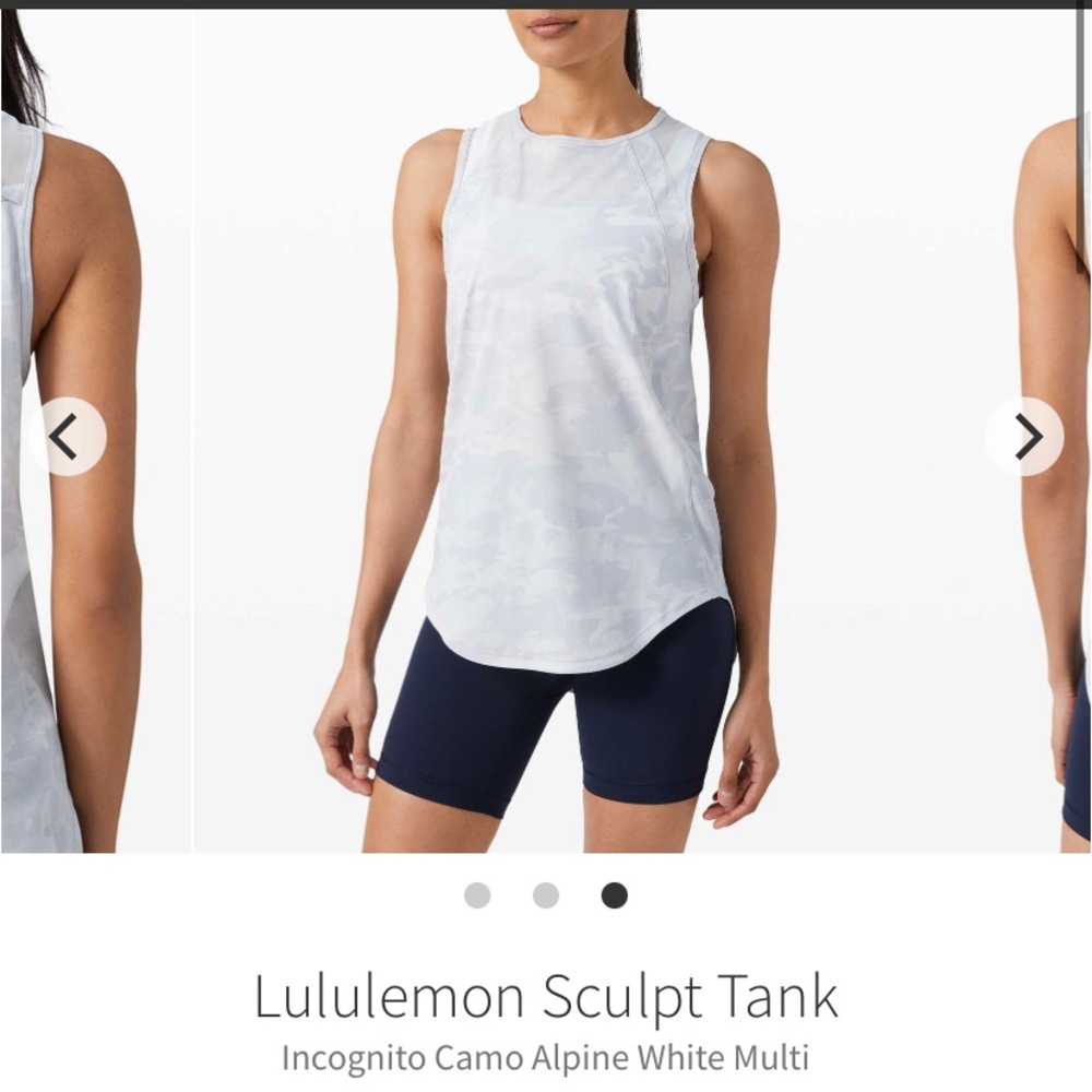 Lululemon Sculpt Tank Alpine Camo Multi